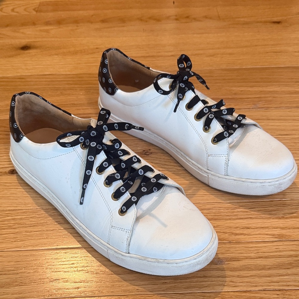 Jack Rogers White Sneakers With Patterned Black L… - image 4